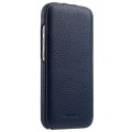 MELKCO MagSafe Skórzane Etui Pionowe do iPhone 18 Pro Max granatowe