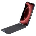 MELKCO MagSafe Skórzane Etui Pionowe do iPhone 18 Pro granatowe