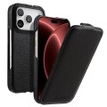 MELKCO MagSafe Skórzane Etui Pionowe do iPhone 18 Pro czarne