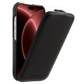 MELKCO MagSafe Skórzane Etui Pionowe do iPhone 18 Pro czarne