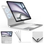 Srebrna Aluminiowa Klawiatura  Pokrowiec do iPad 10 2022 / iPad 11 2025