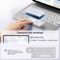 Srebrna Aluminiowa Klawiatura Pokrowiec do iPad 10 2022 / iPad 11 2025