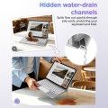 Srebrna Aluminiowa Klawiatura Pokrowiec do iPad 10 2022 / iPad 11 2025