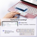 Różowa Aluminiowa Klawiatura Pokrowiec do iPad 10 2022 / iPad 2025