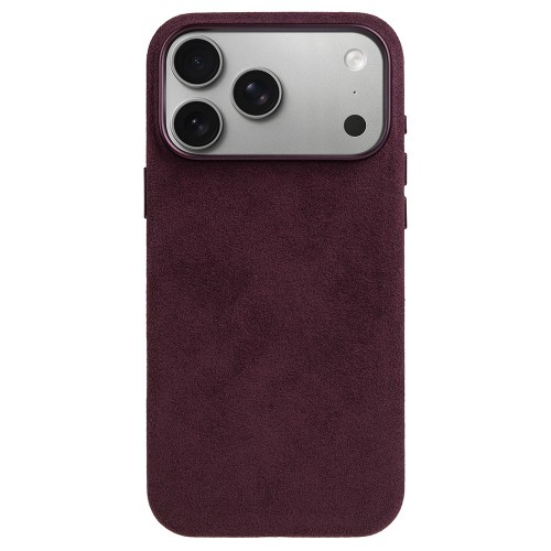 MELKCO Skórzane Etui Plecki do iPhone 18 Pro Max bordowe