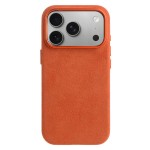 MELKCO Skórzane Etui Plecki do iPhone 18 Pro Max pomarańczowe