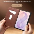 QIALINO Eleganckie Skórzane Etui MagSafe do Samsung Galaxy Z Fold8 brązowe