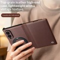 QIALINO Eleganckie Skórzane Etui MagSafe do Samsung Galaxy Z Fold8 brązowe
