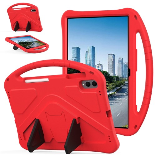 Pancerne Mocne Etui EVA dla Dzieci do Samsung Galaxy Tab S12 Ultra czerwone