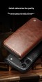 QIALINO Eleganckie Skórzane Etui Pokrowiec do iPhone Air brązowe