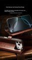 QIALINO Eleganckie Skórzane Etui Pokrowiec do iPhone Air brązowe