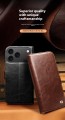 QIALINO Eleganckie Skórzane Etui Pokrowiec do iPhone Air brązowe