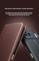QIALINO Eleganckie Matowe Skórzane Etui do iPhone Air brązowe