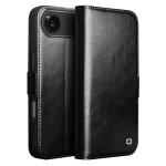 QIALINO Eleganckie Skórzane Etui Pokrowiec do iPhone Air czarne