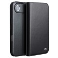 QIALINO Eleganckie Matowe Skórzane Etui do iPhone Air czarne