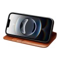 QIALINO Eleganckie Skórzane Etui Pokrowiec do iPhone Air brązowe jasne