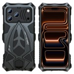 Pancerne Etui Obudowa LUPHIE do iPhone 18 Pro Max czarne