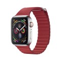 QIALINO Skórzany Pasek Loop do Apple Watch 38mm / 40mm czerwony