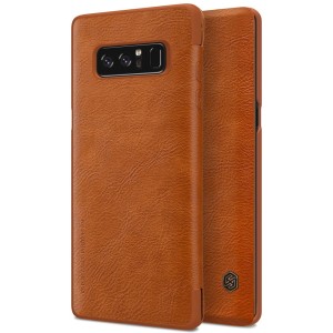 Etui Pokrowiec NILLKIN Qin Samsung Galaxy Note 8 brązowy