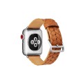 Skórzany Mocny Pasek do Apple Watch 38mm / 40mm brązowy jasny