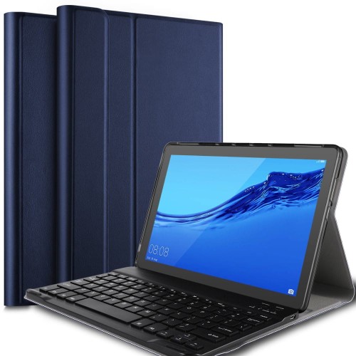 Etui Klawiatura do Huawei Mediapad T5 10 granatowa