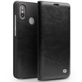 QIALINO Skórzane Eleganckie Etui do Xiaomi Mi 8 czarne