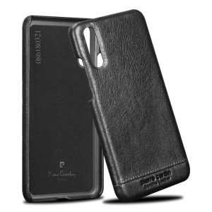 PIERRE CARDIN Skórzane Etui Plecki do Huawei P20 czarne