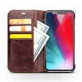 QIALINO Skórzane Etui Pokrowiec iPhone XR brązowy