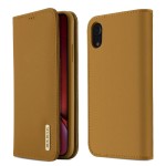 Dux Ducis Skórzane Etui Pokrowiec do iPhone XR 6.1 khaki