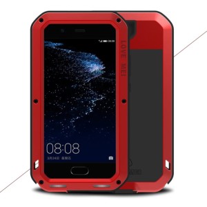 Pancerne Etui LOVE MEI Huawei P10 Plus czerwone