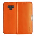 Klasyczne skórzne etui z klapką DZGOGO Royale II do Galaxy Note 9 - brązowe