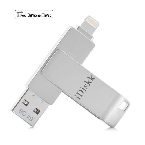 IDISKK 64GB Pamięć Flash iPhone iPad Macbook