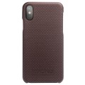 Etui QIALINO iPhone X brązowe