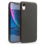 Skórzane Etui Plecki QIALINO do iPhone XR czarne