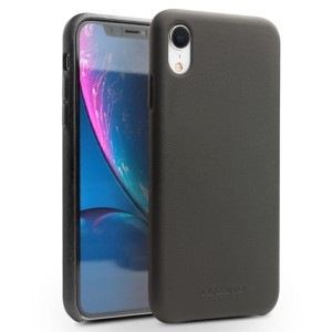 Skórzane Etui Plecki QIALINO do iPhone XR czarne