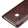 QIALINO Skórzany Pokrowiec Etui do Xiaomi Mi 8 Mi8 brązowe