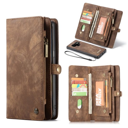 Etui Portfel CASEME Vintage Samsung Galaxy Note 9 - brązowy