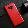 Skórzane etui ochronne typu plecki Galaxy Note 9 - czerwone