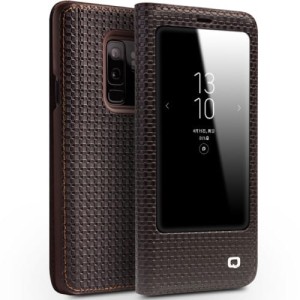 QIALINO Skórzane Etui Pokrowiec Samsung Galaxy S9+ brązowy