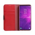 Klasyczne skórzne etui z klapką DZGOGO Royale II do Galaxy Note 9 - czerwone