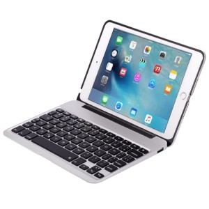 Etui Podświetlana Klawiatura do iPad Mini 4 srebrna