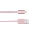 MOMAX Elite Lightning MFi kabel USB 8pin do iPhone iPad iPod - różowy