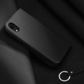 Dux Ducis Skórzane Etui Pokrowiec do iPhone XR 6.1 czarny