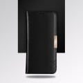 Klasyczne, skórzane etui z funkcją podstawki i z przegrodami na karty płatnicze DZGOGO Royale II do Samsung Galaxy Note 9 - kolor czarny.