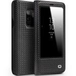 QIALINO Skórzane Etui Pokrowiec Samsung Galaxy S9+ czarny