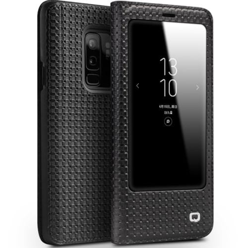 Qialino-etui-skorzane-czarne-Samsung-Galaxy-S9+
