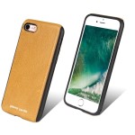 Skórzane Etui Plecki PIERRE CARDIN iPhone 8 żółte