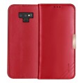Klasyczne skórzne etui z klapką DZGOGO Royale II do Galaxy Note 9 - czerwone