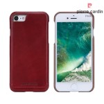 Skórzane Etui PIERRE CARDIN iPhone 7 czerwone