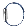QIALINO Skórzany pasek loop do Apple Watch 42/44mm granatowy